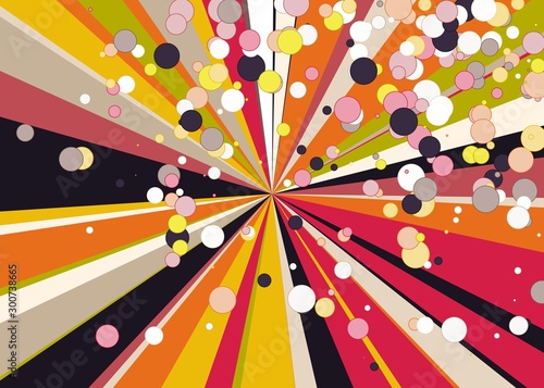 Colorful Lines Random Distribution Computational Generative Art background illustration