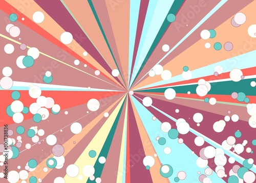 Colorful Lines Random Distribution Computational Generative Art background illustration