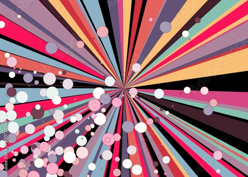 Colorful Lines Random Distribution Computational Generative Art background illustration