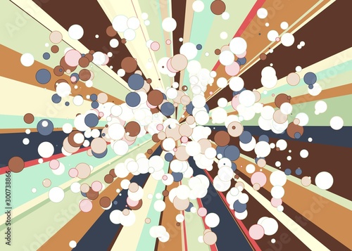 Colorful Lines Random Distribution Computational Generative Art background illustration