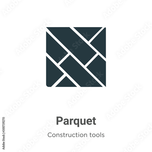 Parquet vector icon on white background. Flat vector parquet icon symbol sign from modern construction tools collection for mobile concept and web apps design.