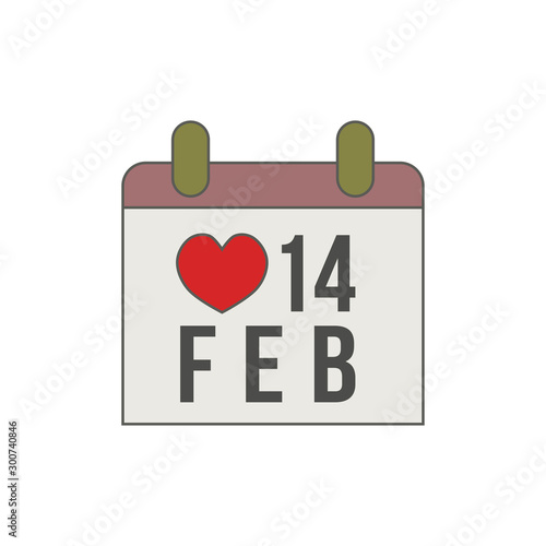 Flat style icon for Valenti...