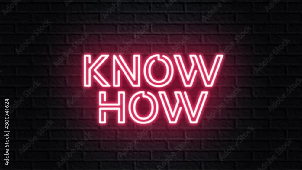 red neon video animation know how red neon video animation know how