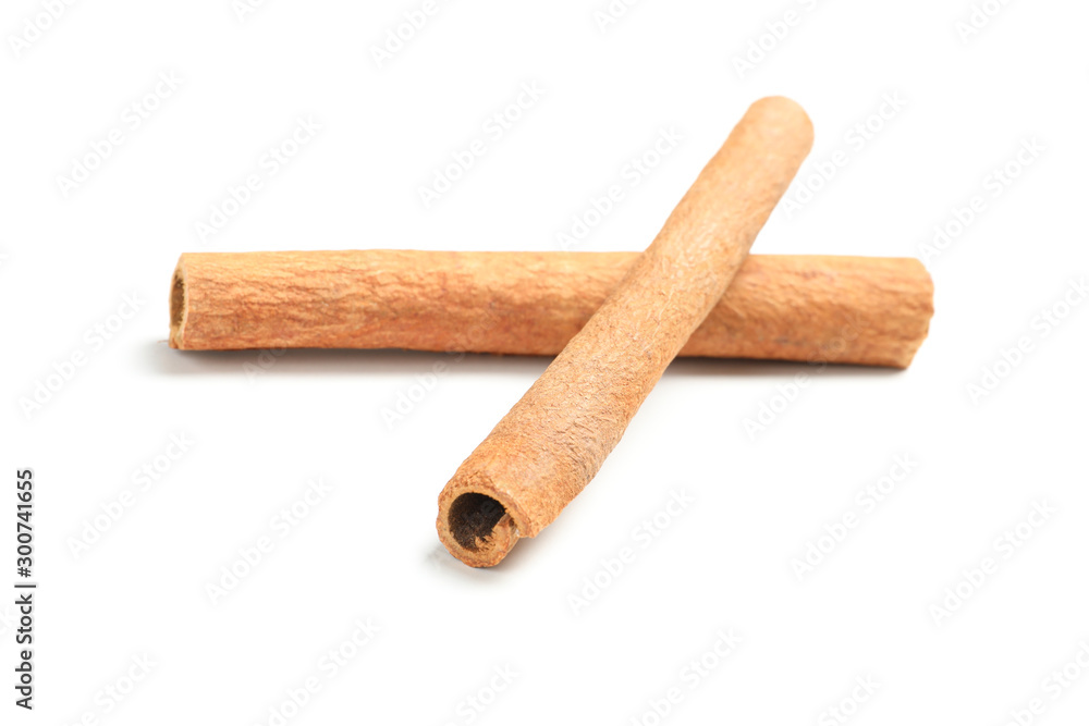 Cinnamon sticks isolated on white background. Sweet spice Cinnamon sticks isolated on white background. Sweet spice