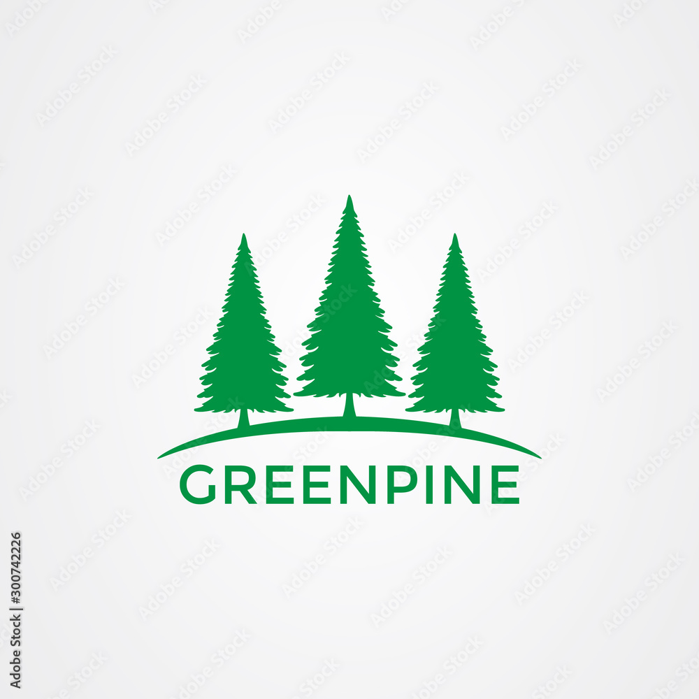 Pine tree icon logo design. vector illustration Pine tree icon logo design. vector illustration