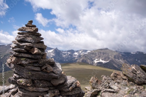cairn in mountains © Grant