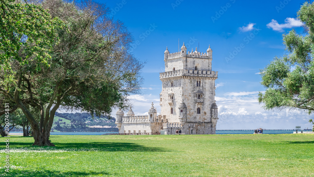 Fototapeta premium Belem Tower by the River Tagus, Portugal