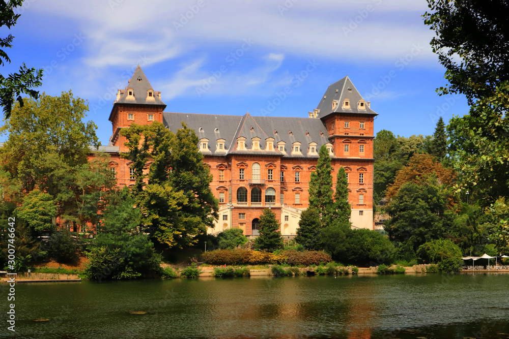 valentino castle on the river in italy 