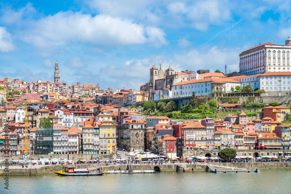 Porto Ribeira and Douro river in Porto, Portugal Porto Ribeira and Douro river in Porto, Portugal