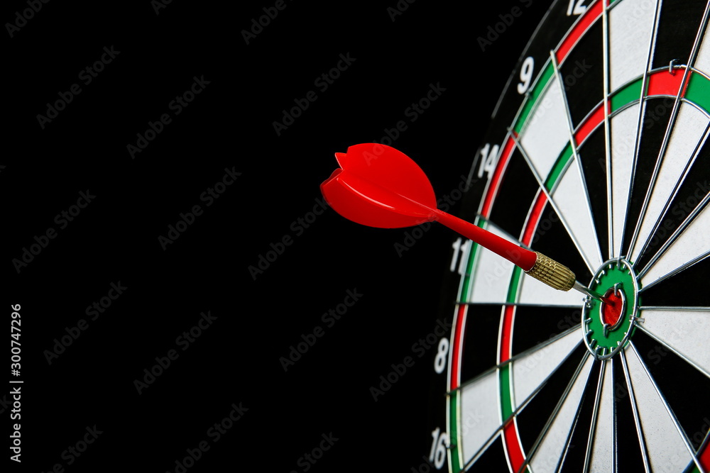 darts a black background with copy space Stock Photo | Adobe Stock