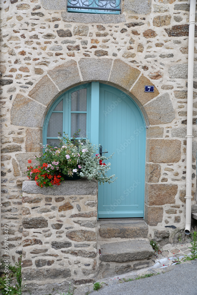 Haustür in La Roche-Bernard, Bretagne