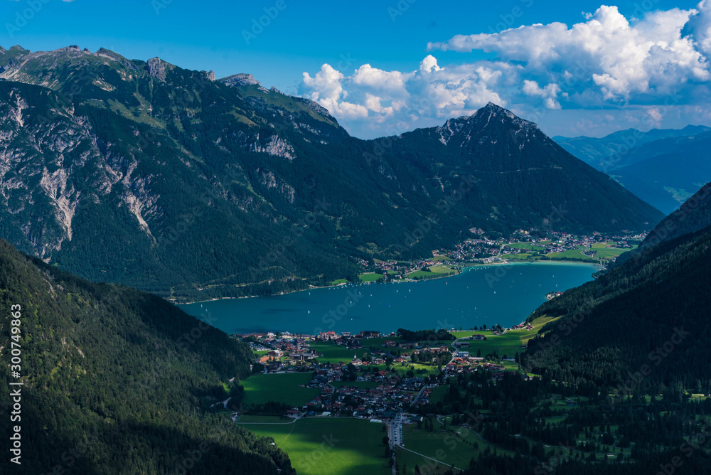 achensee, lake in the mountains, tyrol, austria
