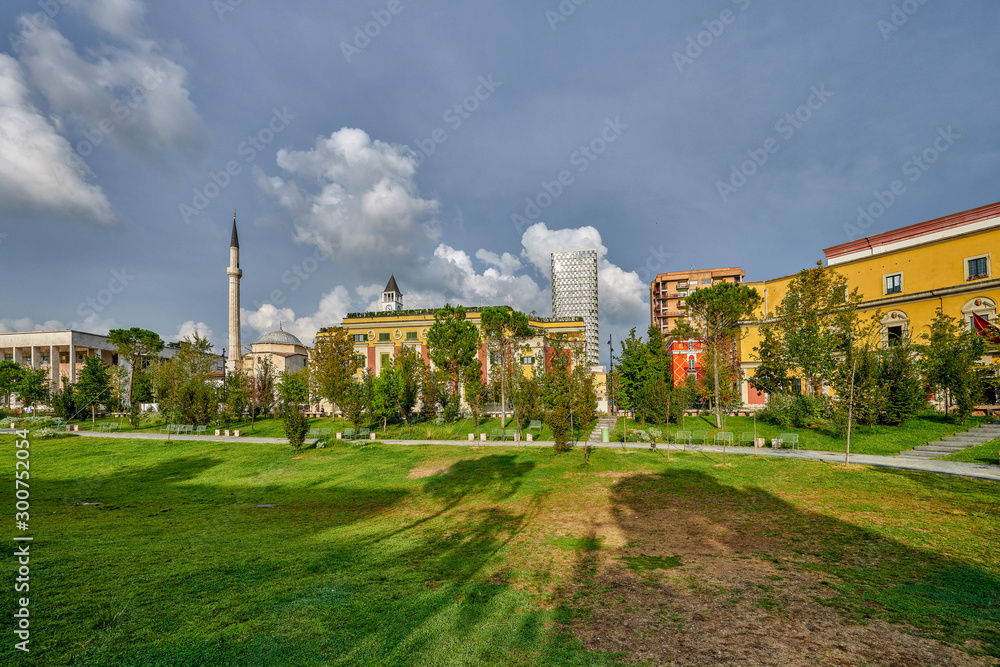Albania, Tirana - part of the city in the former government district