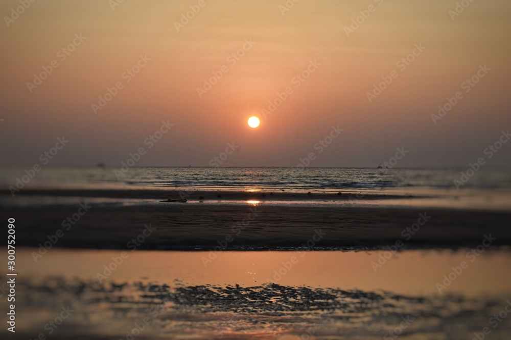 Fototapeta premium sunset on beach