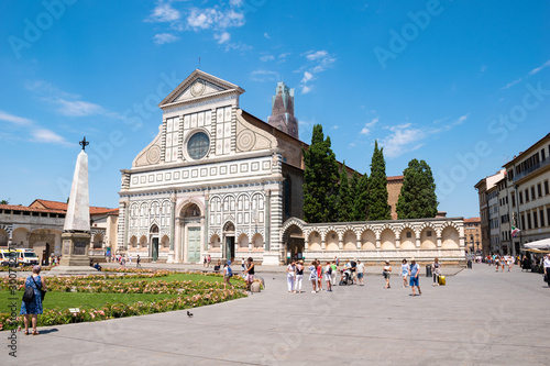 Basilica of Santa Maria Novella, Florence, Italy. 15th-century Dominican church. photo