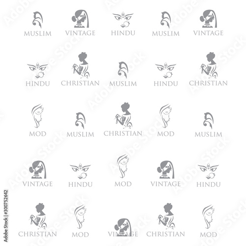 Hindu, Christian, mod, Vintage sate logo vector template eps for your company, industry purpose ready to use