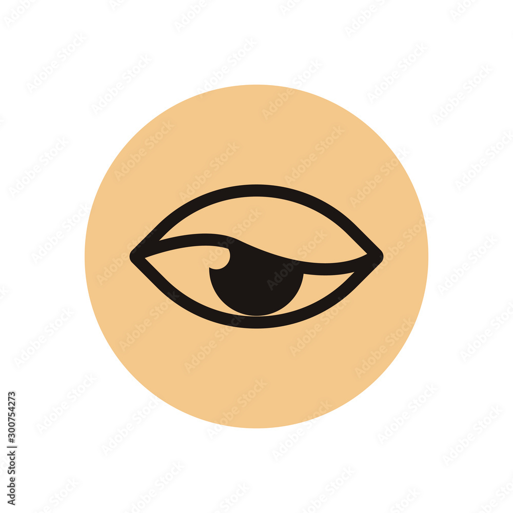 Eye icon design isolated on white background. Vector illustration Eye icon design isolated on white background. Vector illustration