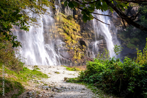AcquaFraggia waterfalls in Borgonuovo - Valchiavenna  Italy
