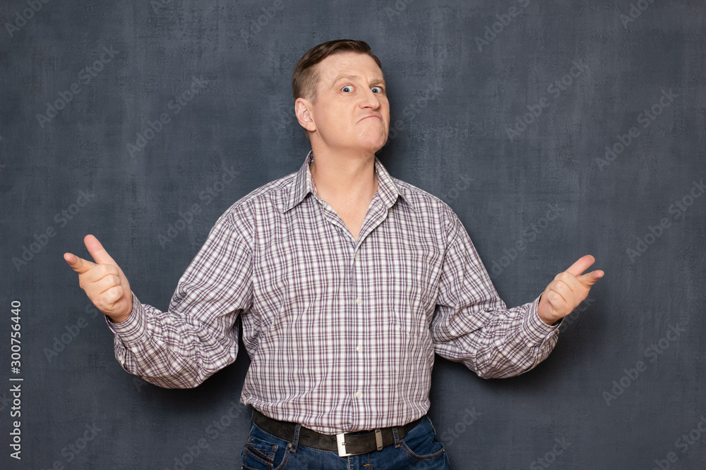 Portrait of proud confident man pointing at camera Portrait of proud confident man pointing at camera