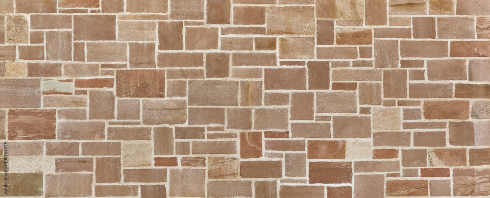 Fototapeta premium Beautiful natural stone wall in poster size.