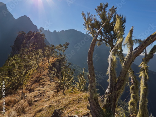 3 Salazes crest in Reunion Island photo