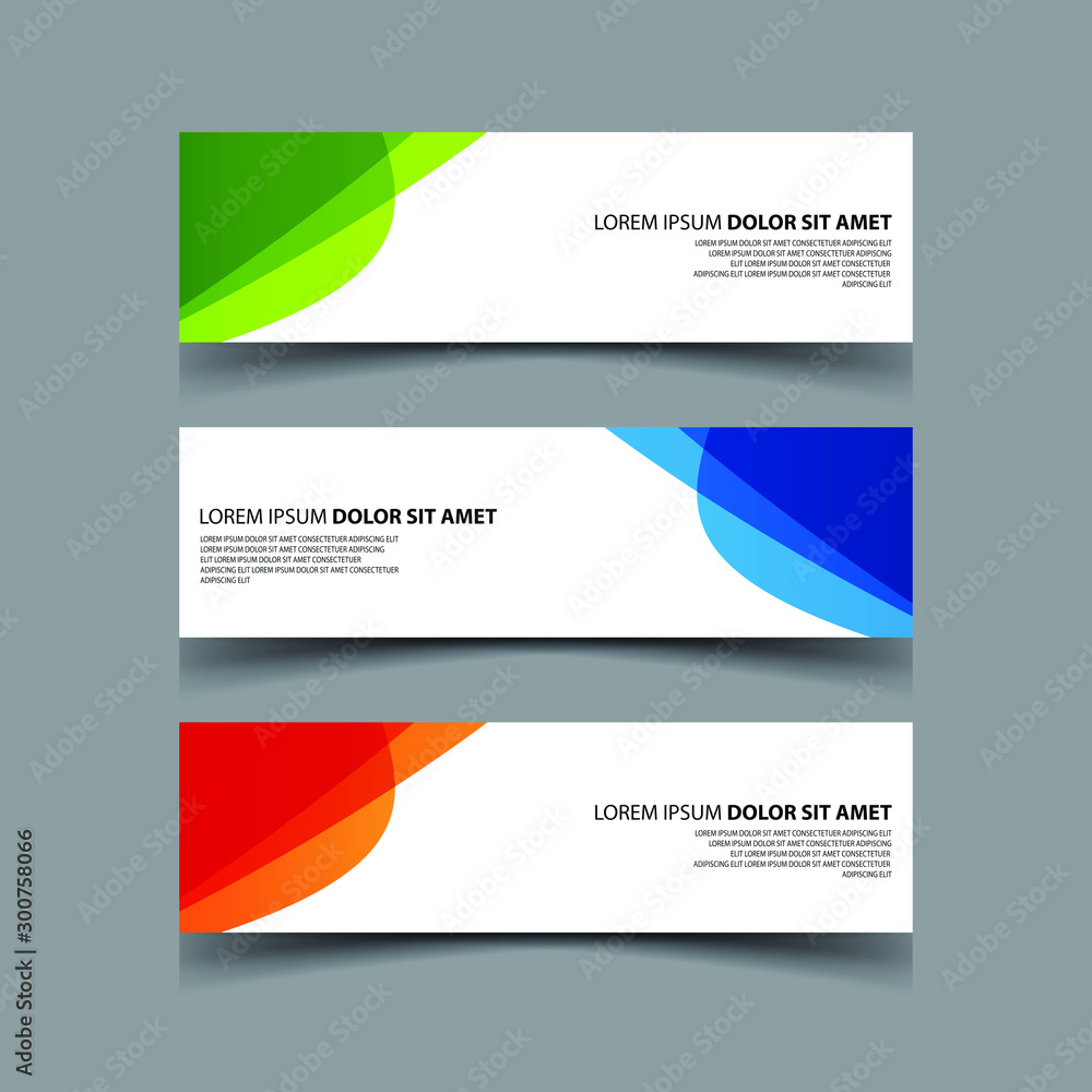 Fototapeta premium Vector Abstract design banner web template