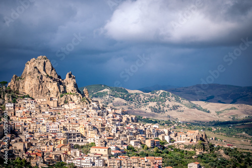 view of Gagliano Castelferrato in Sicily