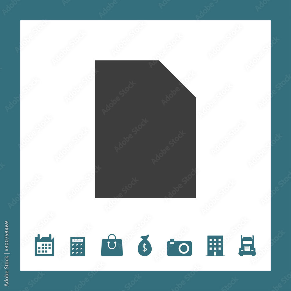 Paper icon illustration isolated vector sign symbol Paper icon illustration isolated vector sign symbol