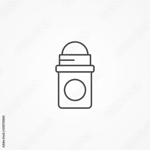 Deodorant vector icon sign symbol