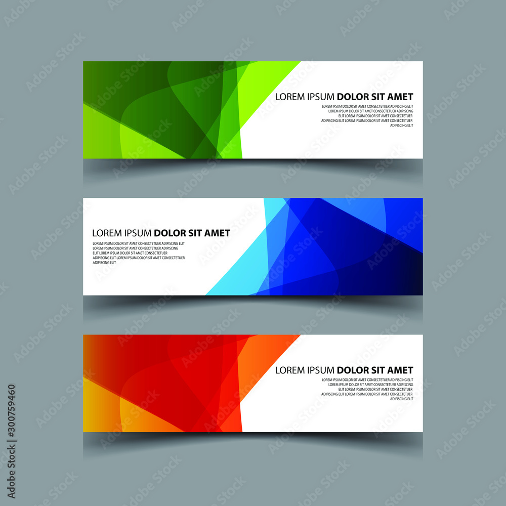 Fototapeta premium Vector Abstract design banner web template