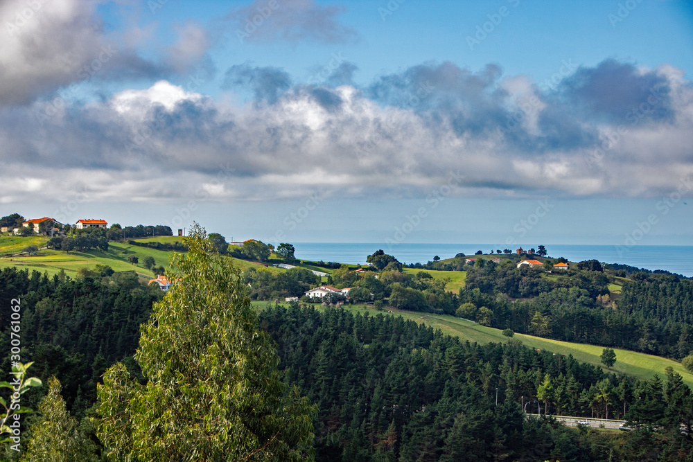 Basque coastline