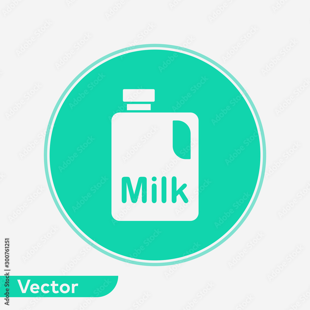 Milk vector icon sign symbol Milk vector icon sign symbol