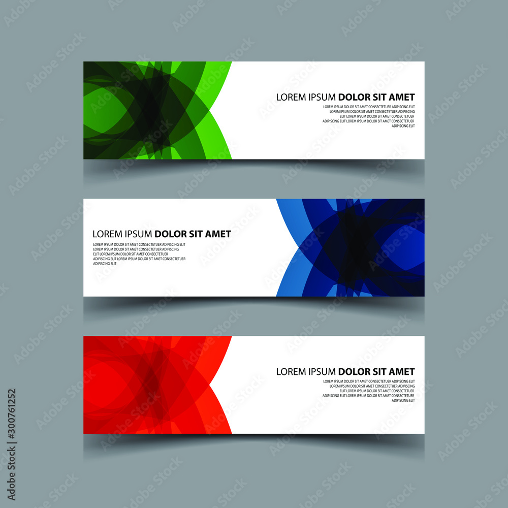 Fototapeta premium Vector Abstract design banner web template