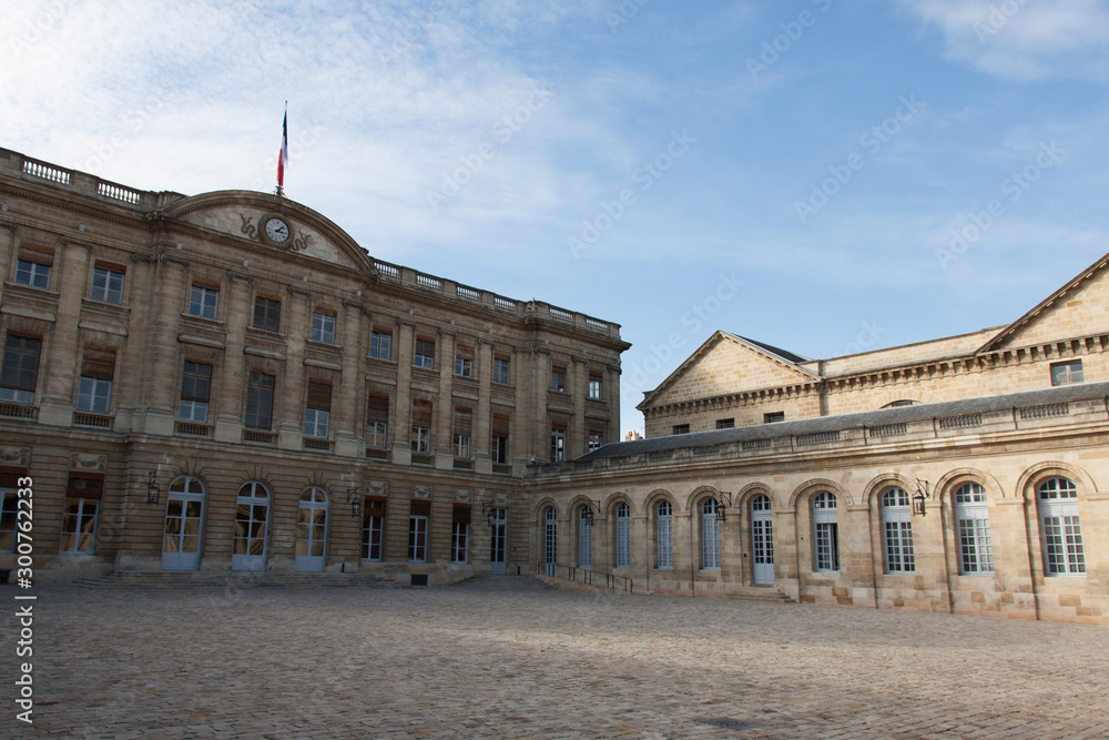 Bordeaux City hall Palais Rohan in town center