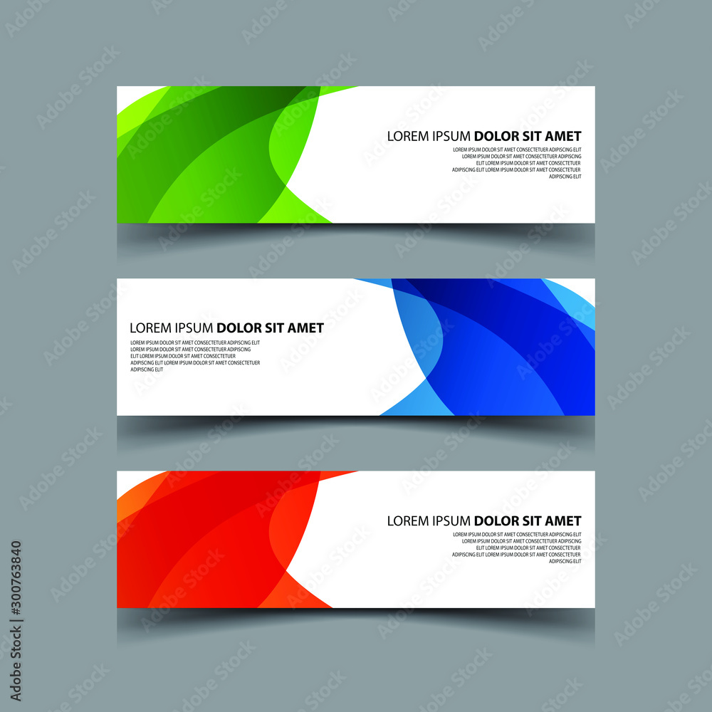 Fototapeta premium Vector Abstract design banner web template