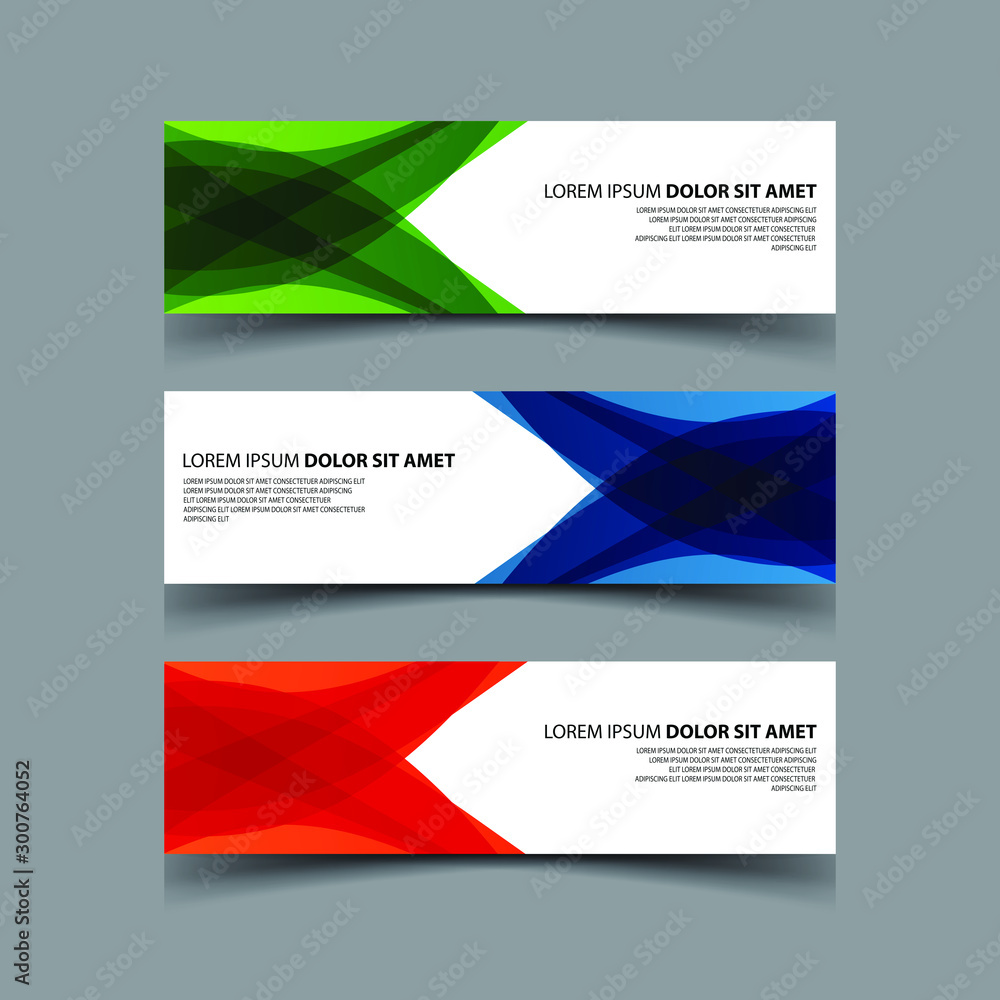 Fototapeta premium Vector Abstract design banner web template