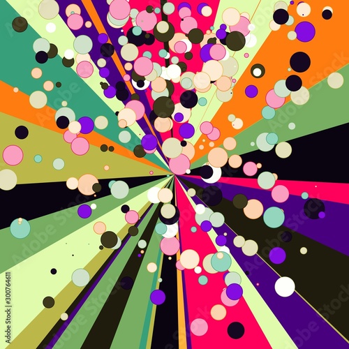 Colorful Lines Random Distribution Computational Generative Art background illustration