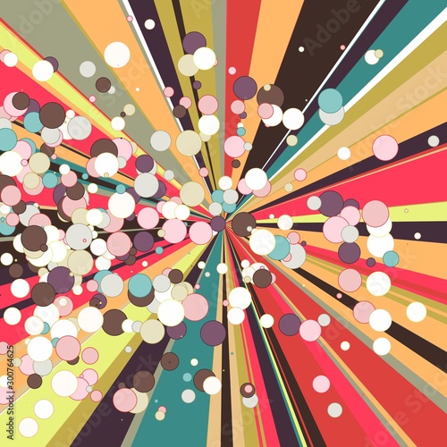 Colorful Lines Random Distribution Computational Generative Art background illustration