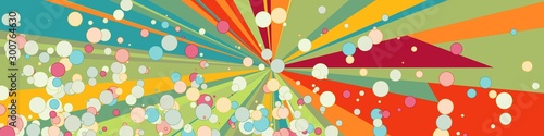 Colorful Lines Random Distribution Computational Generative Art background illustration