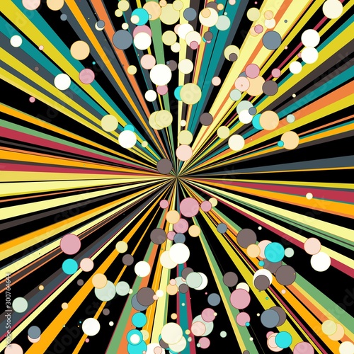Colorful Lines Random Distribution Computational Generative Art background illustration