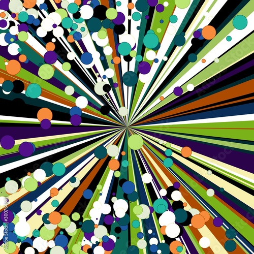 Colorful Lines Random Distribution Computational Generative Art background illustration