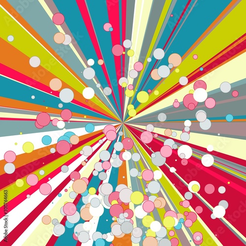 Colorful Lines Random Distribution Computational Generative Art background illustration