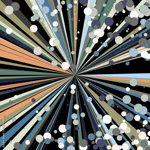 Colorful Lines Random Distribution Computational Generative Art background illustration