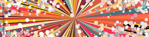 Colorful Lines Random Distribution Computational Generative Art background illustration