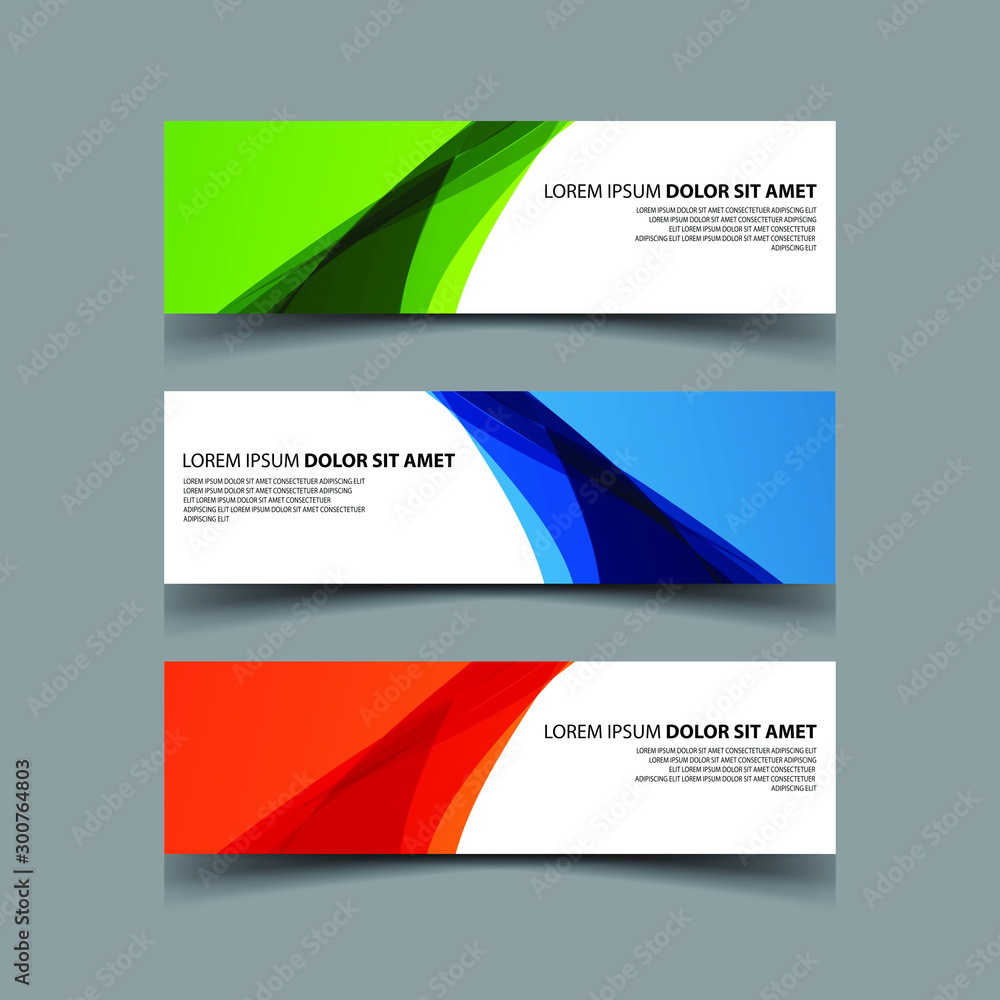 Fototapeta premium Vector Abstract design banner web template