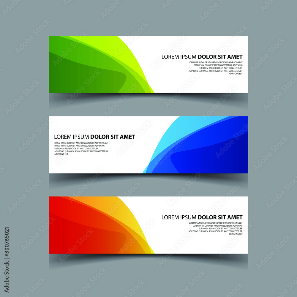 Fototapeta premium Vector Abstract design banner web template