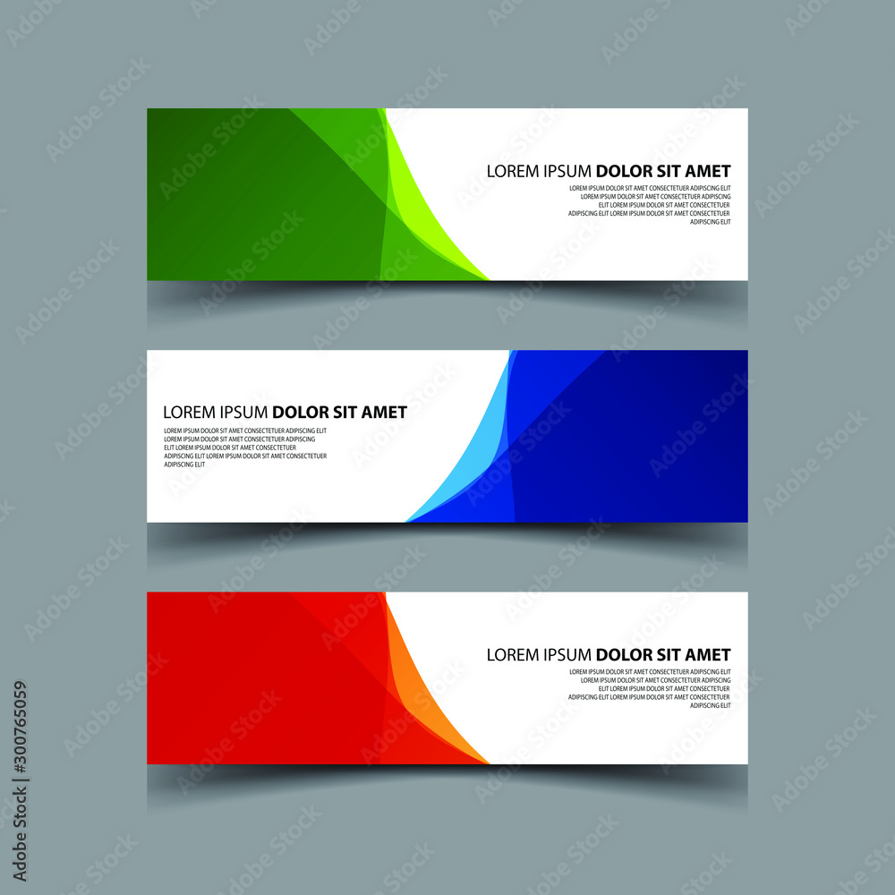 Naklejka premium Vector Abstract design banner web template