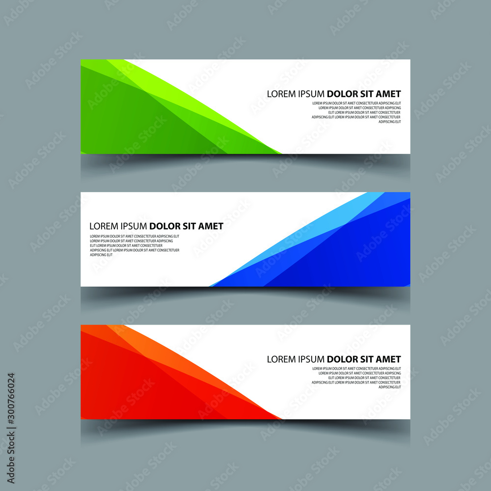 Fototapeta premium Vector Abstract design banner web template