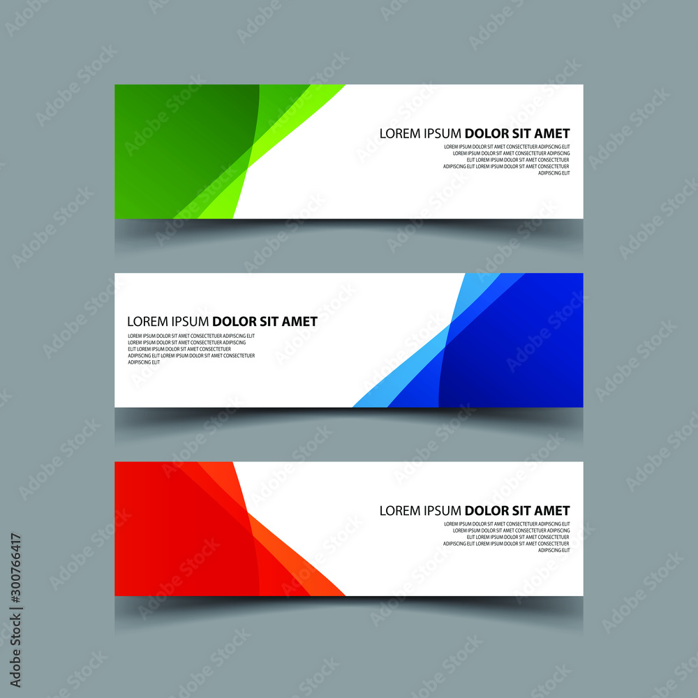Fototapeta premium Vector Abstract design banner web template