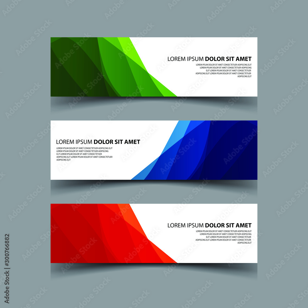 Fototapeta premium Vector Abstract design banner web template